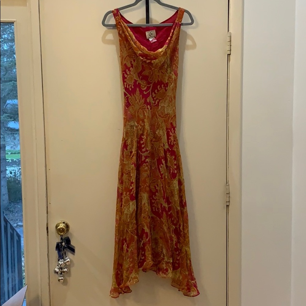 Paisley silk dress